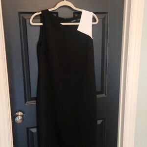 NWT Lauren by Ralph Lauren size 6 black and white dress